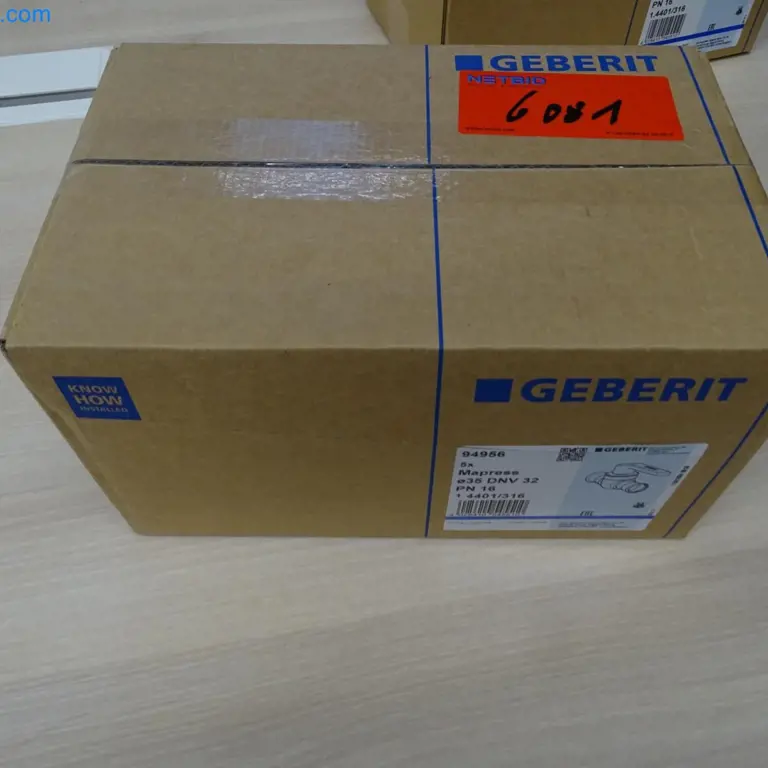 5 Válvula de bola de acero inoxidable Mapress Geberit 94955