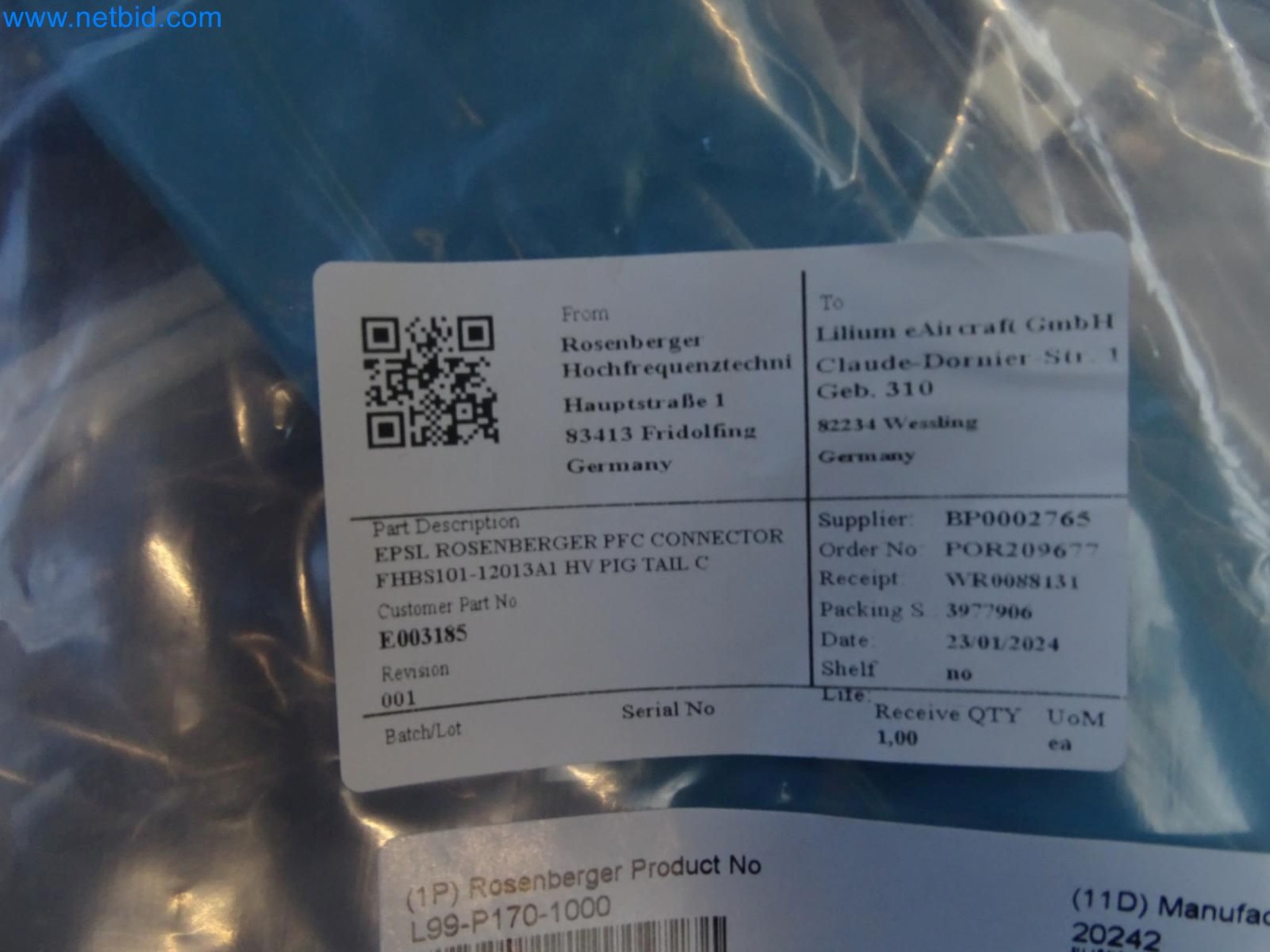 LILIUM eAircraft GmbH / LILIUM GmbH; machines, test systems and operating equipment for the production of eVTOLs-3