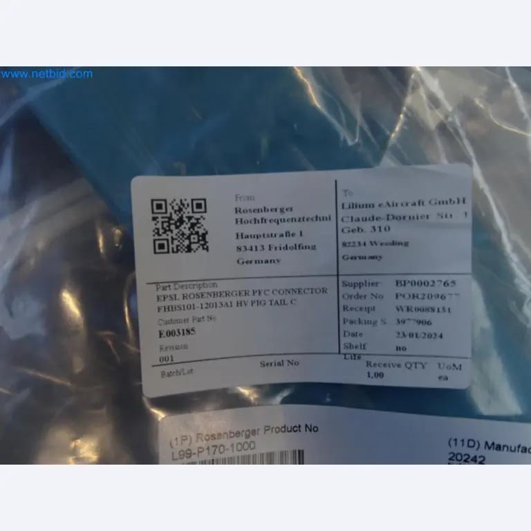 LILIUM eAircraft GmbH / LILIUM GmbH; machines, test systems and operating equipment for the production of eVTOLs-3