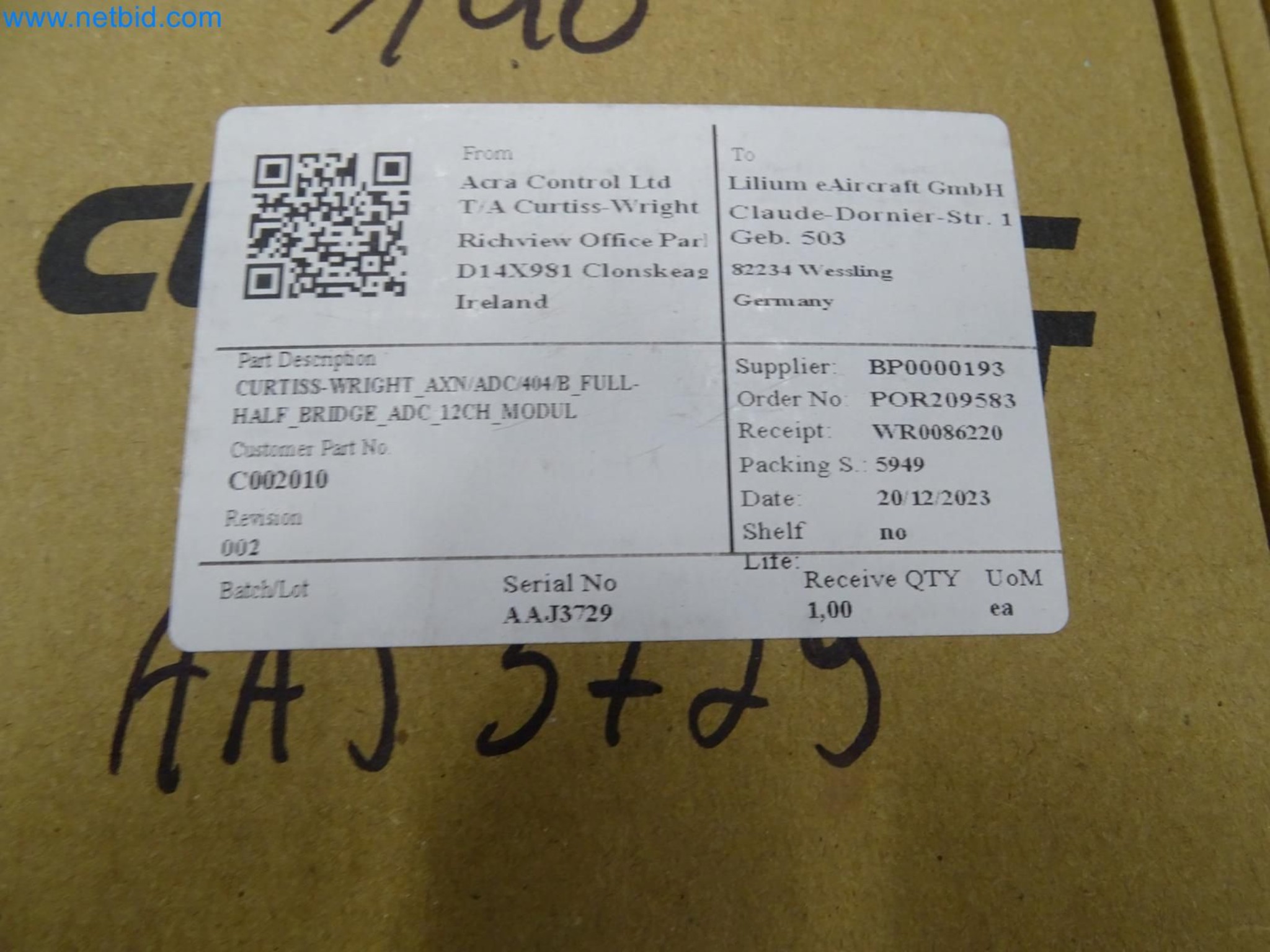 LILIUM eAircraft GmbH / LILIUM GmbH; machines, test systems and operating equipment for the production of eVTOLs-5