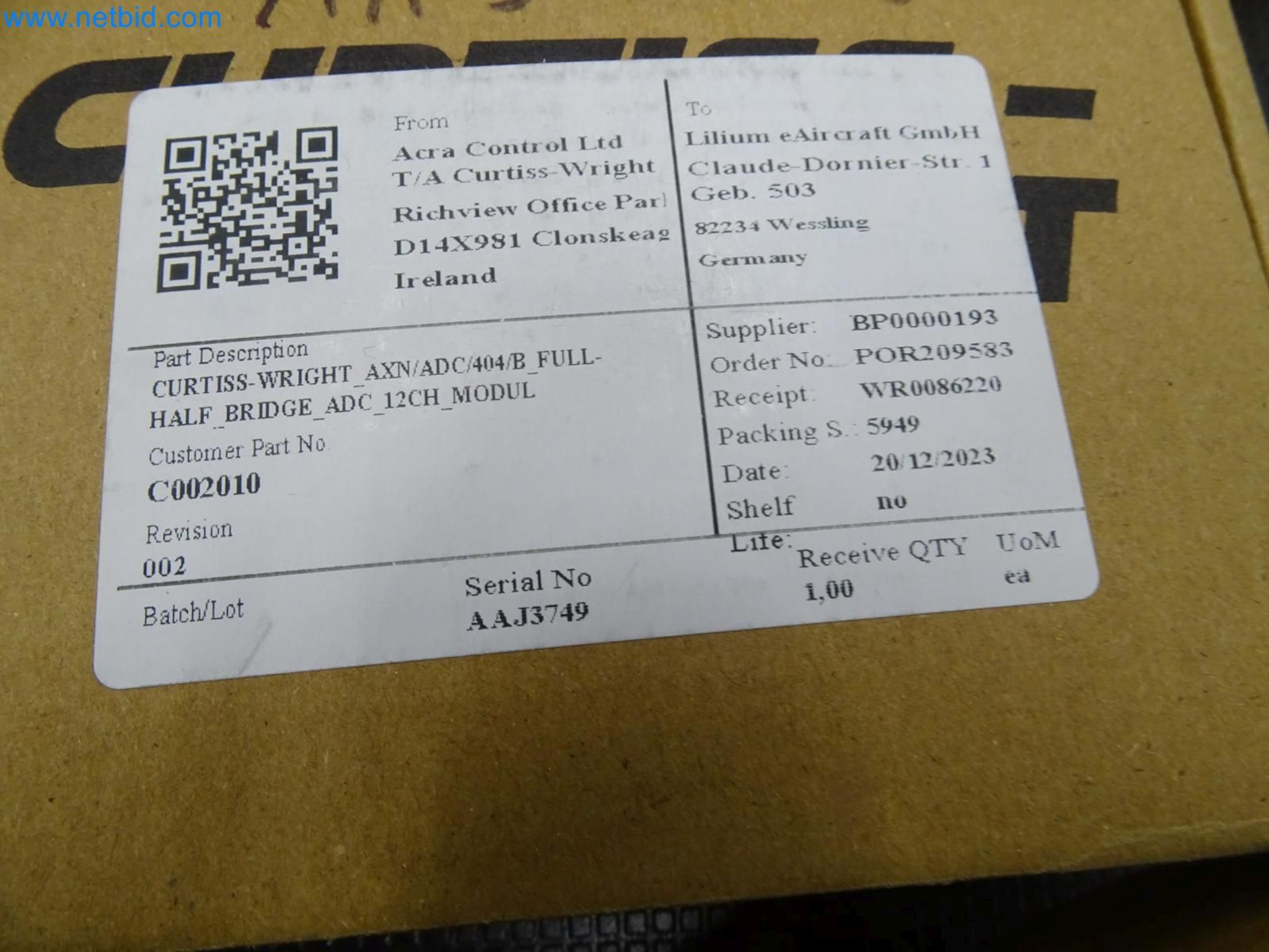 LILIUM eAircraft GmbH / LILIUM GmbH; machines, test systems and operating equipment for the production of eVTOLs-6