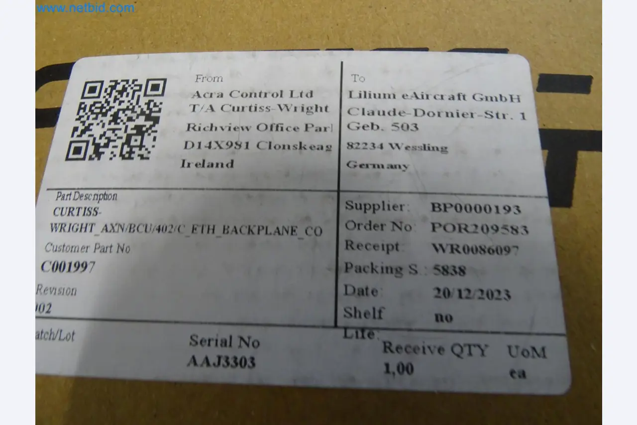 LILIUM eAircraft GmbH / LILIUM GmbH; Maschinen, Testanlagen und Betriebsausstattungen zur Herstellung von eVTOL -3