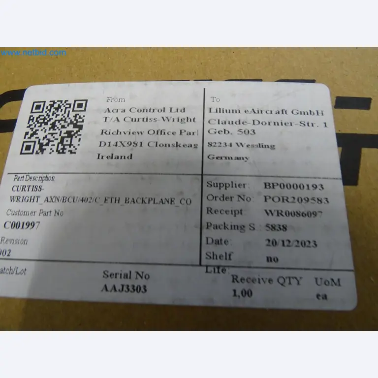 LILIUM eAircraft GmbH / LILIUM GmbH; Maschinen, Testanlagen und Betriebsausstattungen zur Herstellung von eVTOL -3