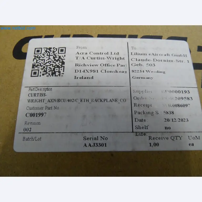 LILIUM eAircraft GmbH / LILIUM GmbH; Maschinen, Testanlagen und Betriebsausstattungen zur Herstellung von eVTOL -4