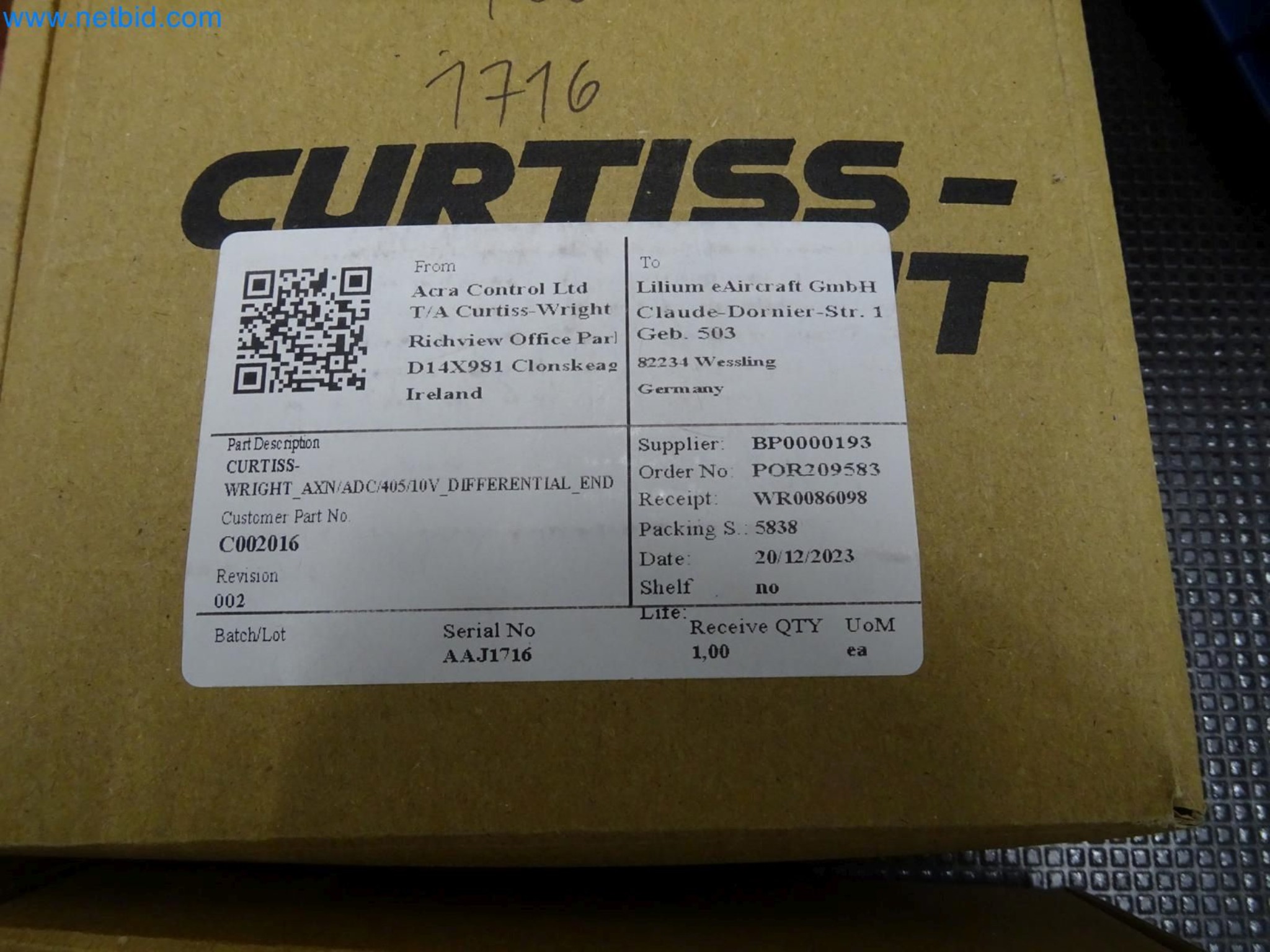 LILIUM eAircraft GmbH / LILIUM GmbH ; machines, installations d'essai et équipements d'exploitation pour la fabrication d'eVTOL-3