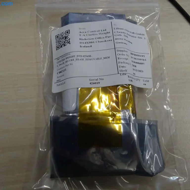 Secure Erase Removable Memory Curtiss-Wright DTDS-0256SE/1