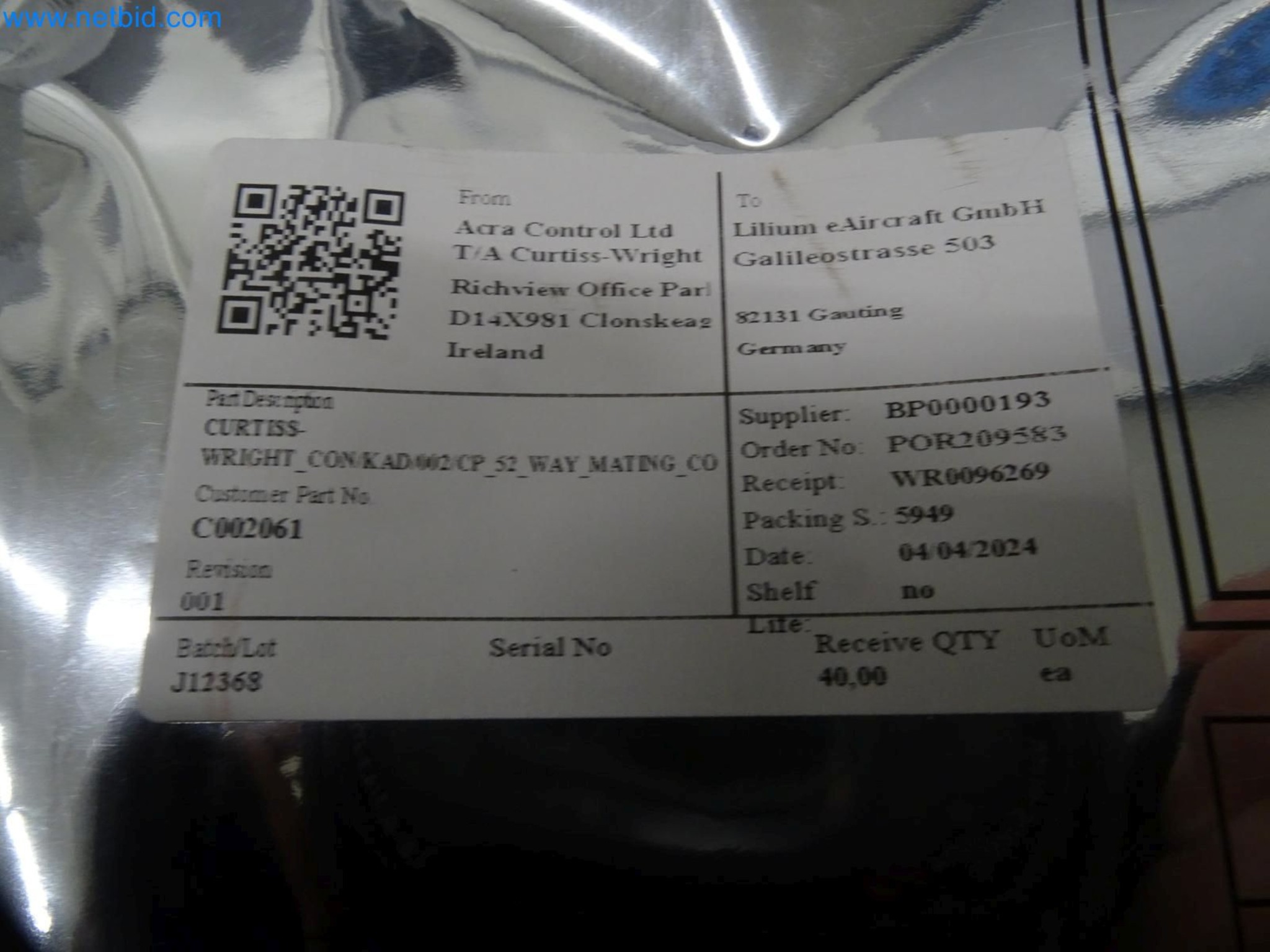 LILIUM eAircraft GmbH / LILIUM GmbH; machines, test systems and operating equipment for the production of eVTOLs-2