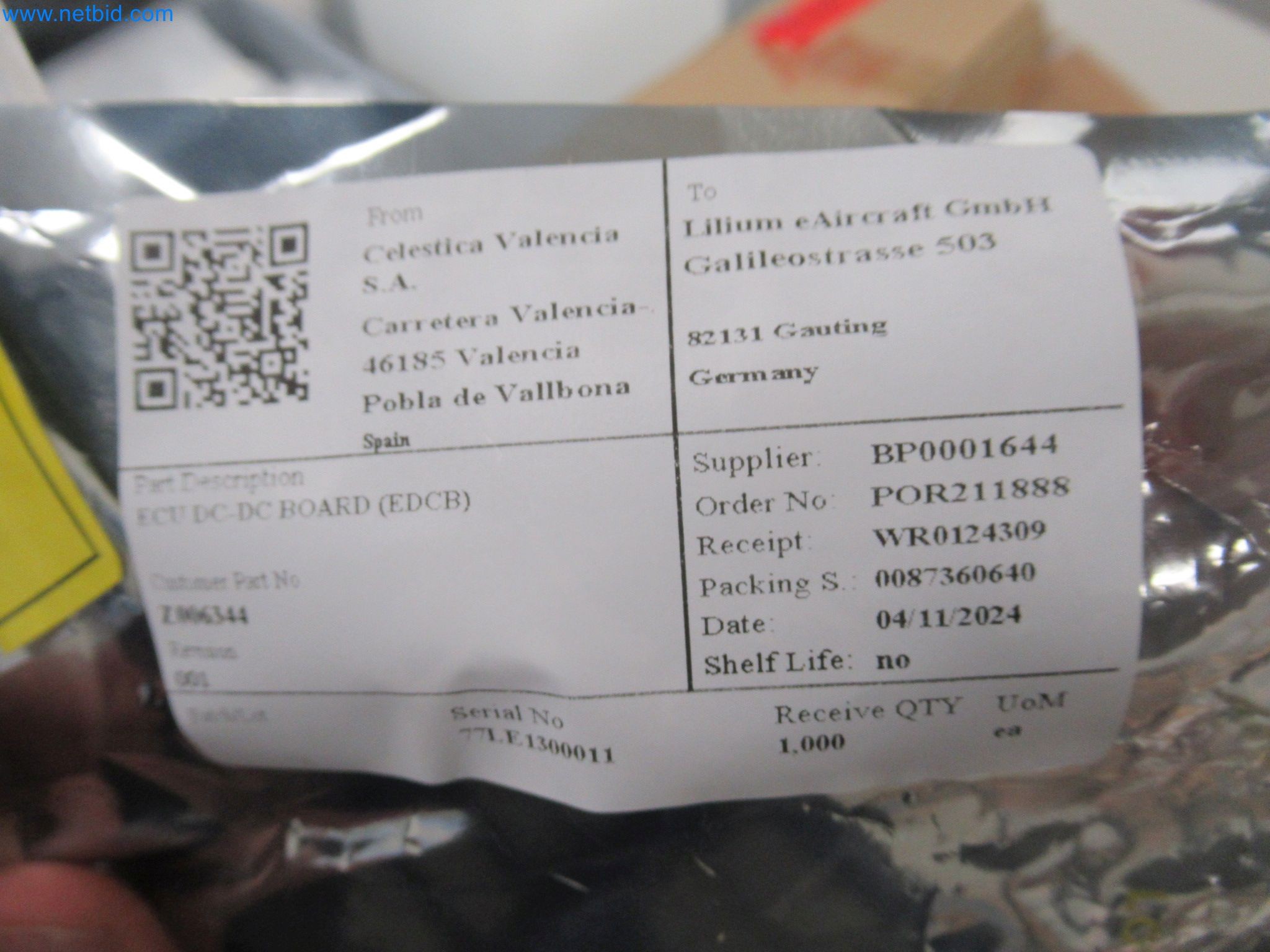 LILIUM eAircraft GmbH / LILIUM GmbH; maszyny, systemy testowe i sprzęt operacyjny do produkcji eVTOLs-3