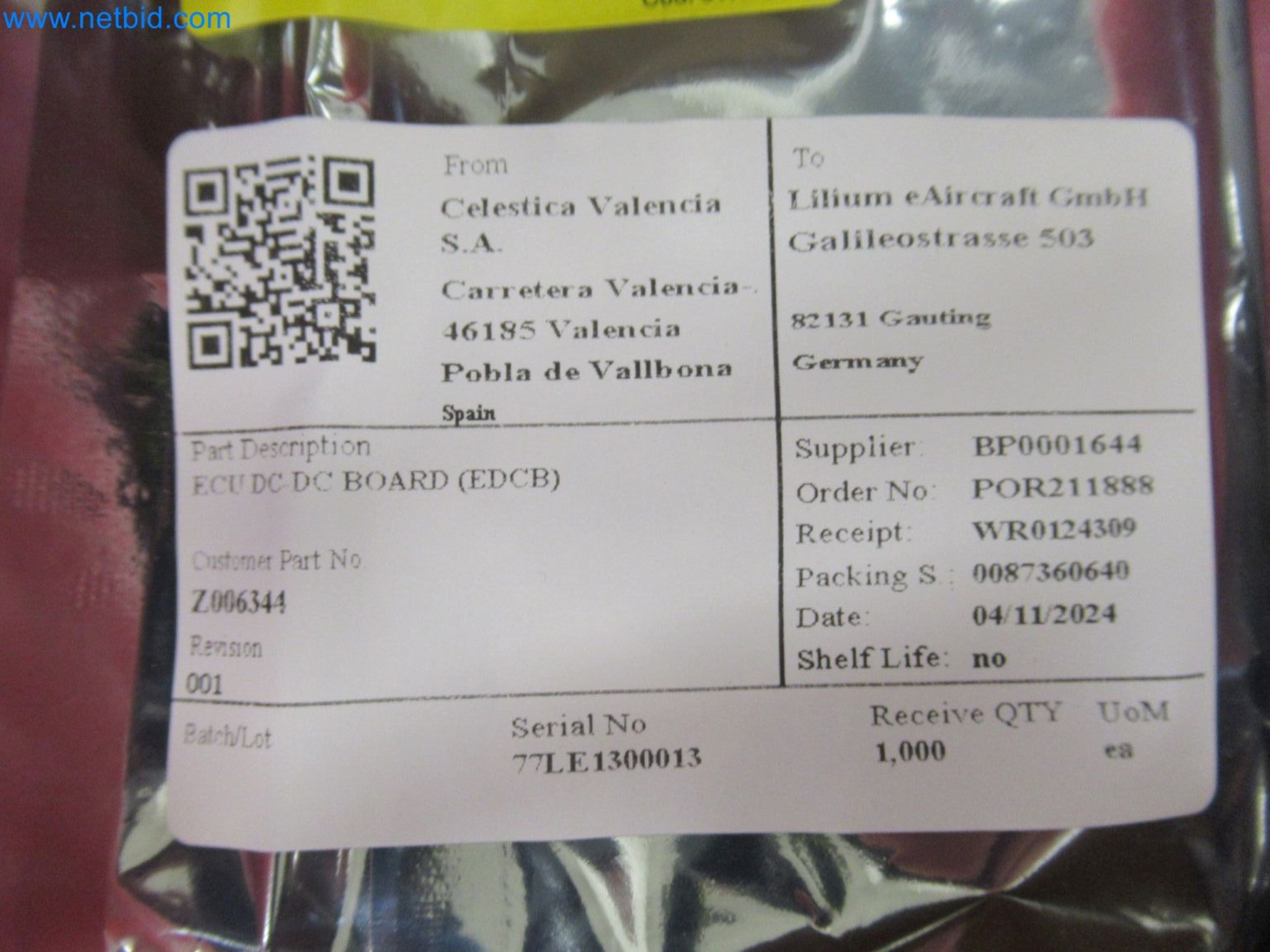 LILIUM eAircraft GmbH / LILIUM GmbH; maszyny, systemy testowe i sprzęt operacyjny do produkcji eVTOLs-4