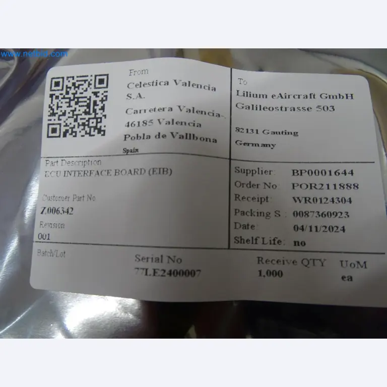 LILIUM eAircraft GmbH / LILIUM GmbH; maszyny, systemy testowe i sprzęt operacyjny do produkcji eVTOLs-3