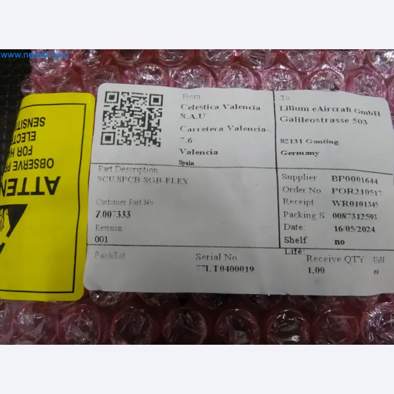 LILIUM eAircraft GmbH / LILIUM GmbH; Maschinen, Testanlagen und Betriebsausstattungen zur Herstellung von eVTOL -3