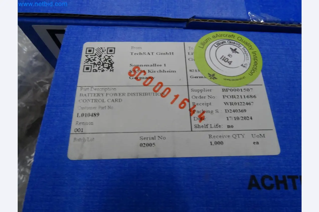 LILIUM eAircraft GmbH / LILIUM GmbH; machines, test systems and operating equipment for the production of eVTOLs-2