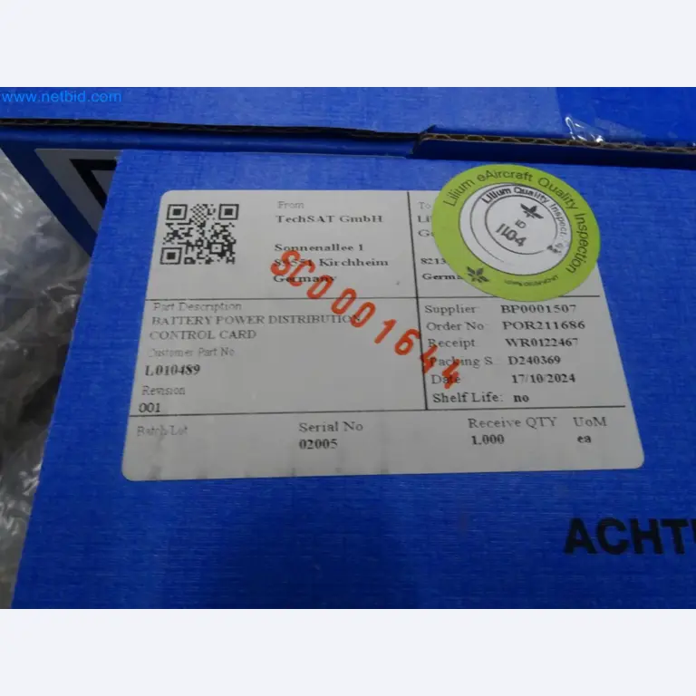 LILIUM eAircraft GmbH / LILIUM GmbH; machines, test systems and operating equipment for the production of eVTOLs-2