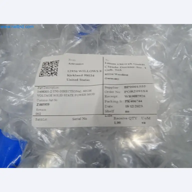 LILIUM eAircraft GmbH / LILIUM GmbH; maszyny, systemy testowe i sprzęt operacyjny do produkcji eVTOLs-3