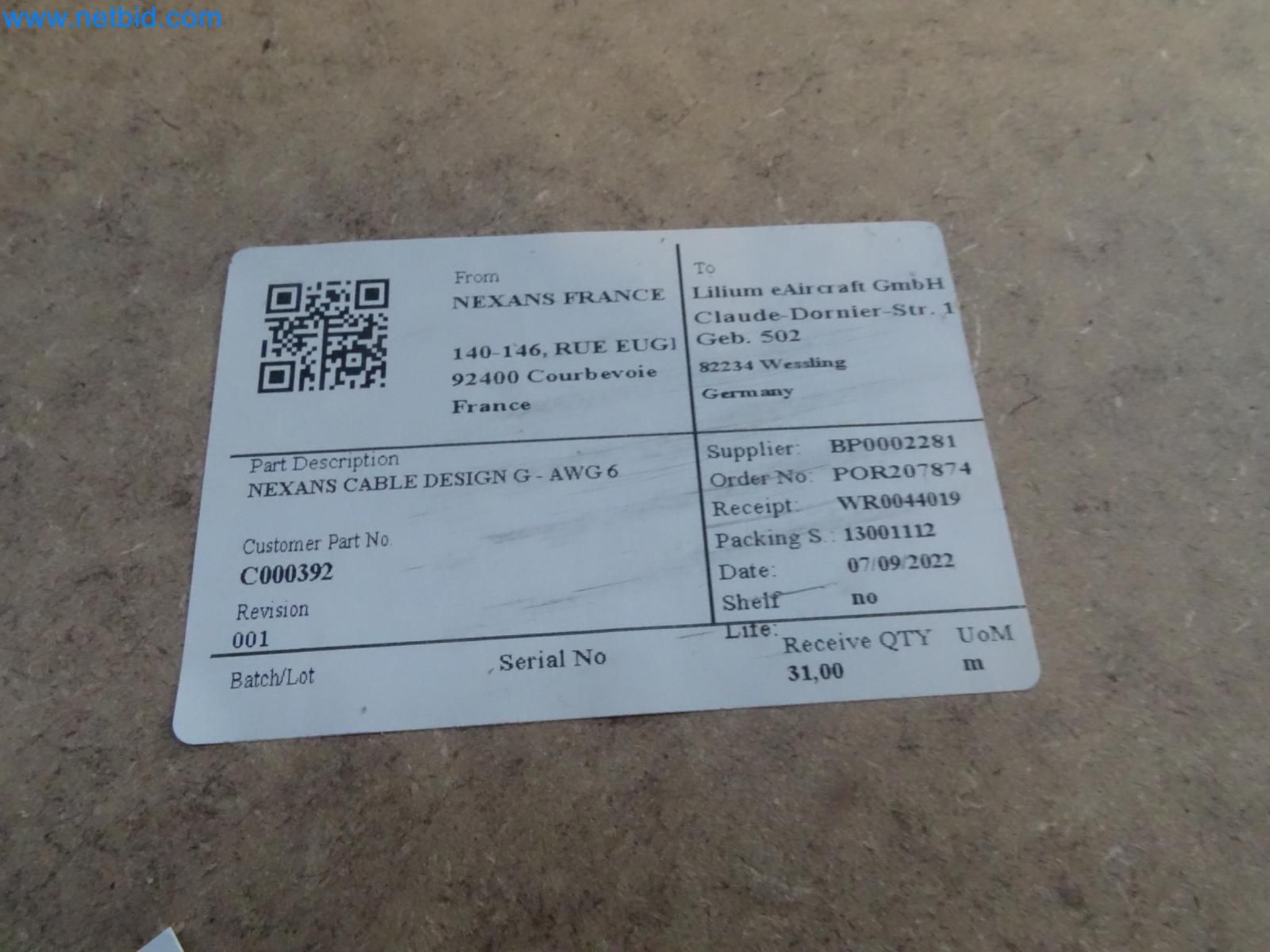 LILIUM eAircraft GmbH / LILIUM GmbH; Maschinen, Testanlagen und Betriebsausstattungen zur Herstellung von eVTOL -5