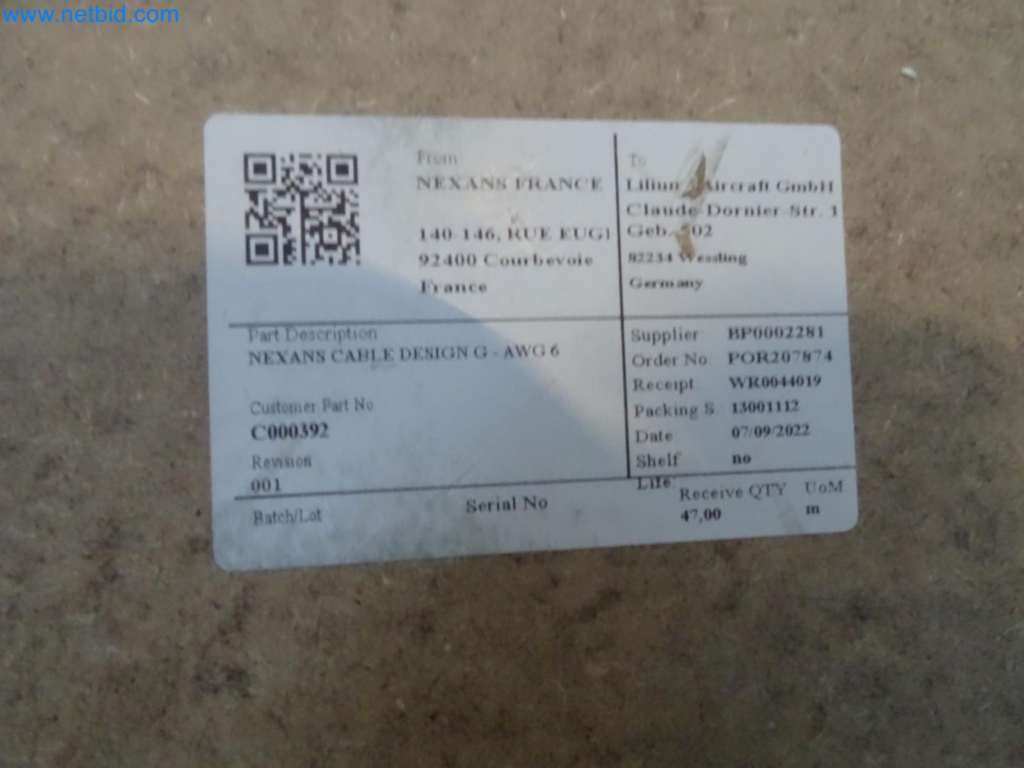 LILIUM eAircraft GmbH / LILIUM GmbH; Maschinen, Testanlagen und Betriebsausstattungen zur Herstellung von eVTOL -5