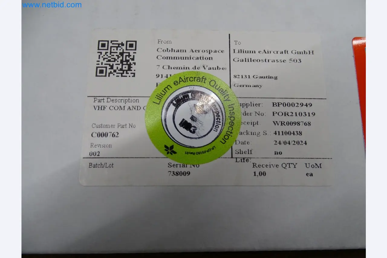 LILIUM eAircraft GmbH / LILIUM GmbH; machines, test systems and operating equipment for the production of eVTOLs-7