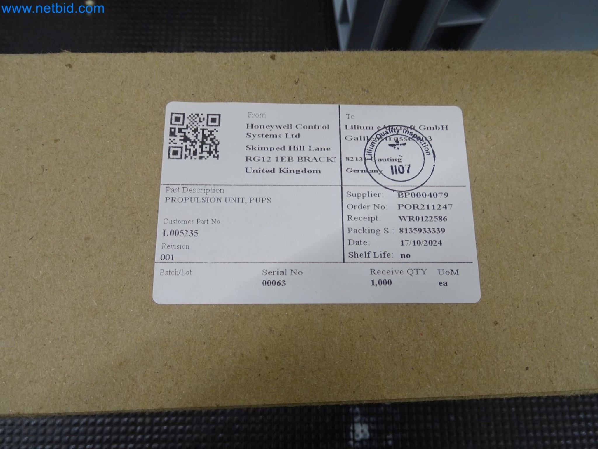 LILIUM eAircraft GmbH / LILIUM GmbH; machines, test systems and operating equipment for the production of eVTOLs-7