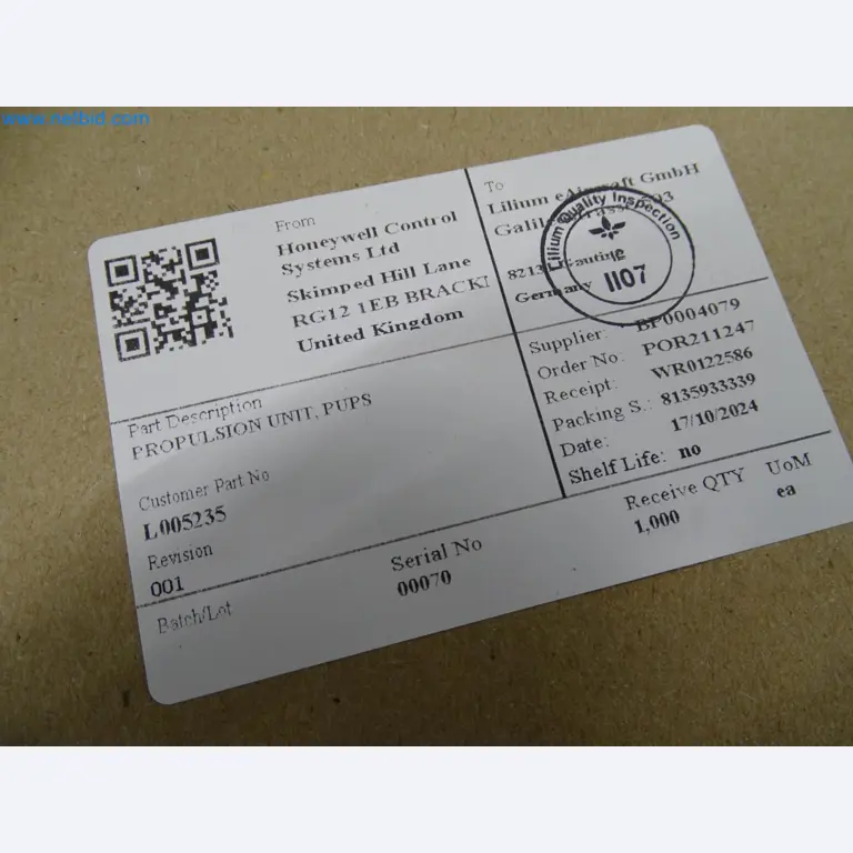 LILIUM eAircraft GmbH / LILIUM GmbH; machines, test systems and operating equipment for the production of eVTOLs-10