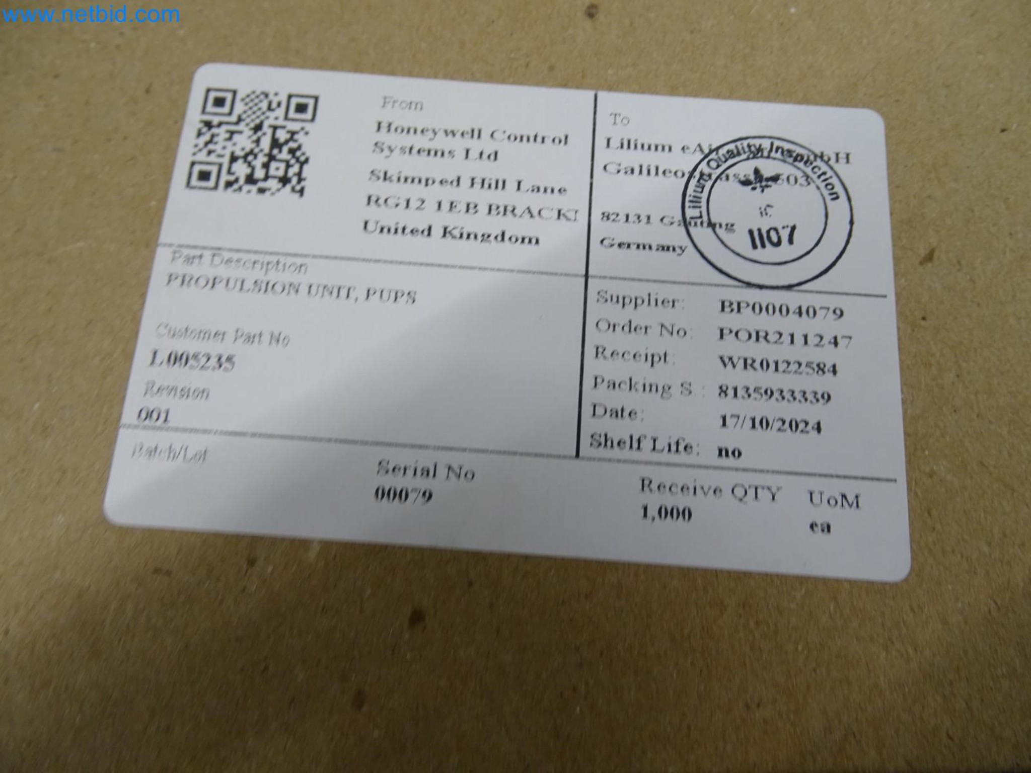 LILIUM eAircraft GmbH / LILIUM GmbH; machines, test systems and operating equipment for the production of eVTOLs-11