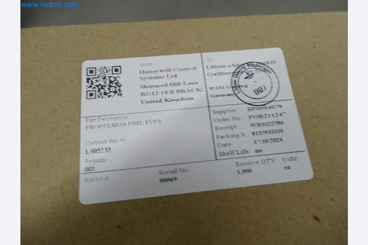 LILIUM eAircraft GmbH / LILIUM GmbH; machines, test systems and operating equipment for the production of eVTOLs-12