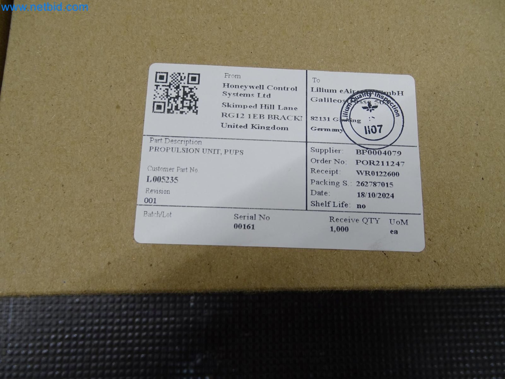 LILIUM eAircraft GmbH / LILIUM GmbH; machines, test systems and operating equipment for the production of eVTOLs-5