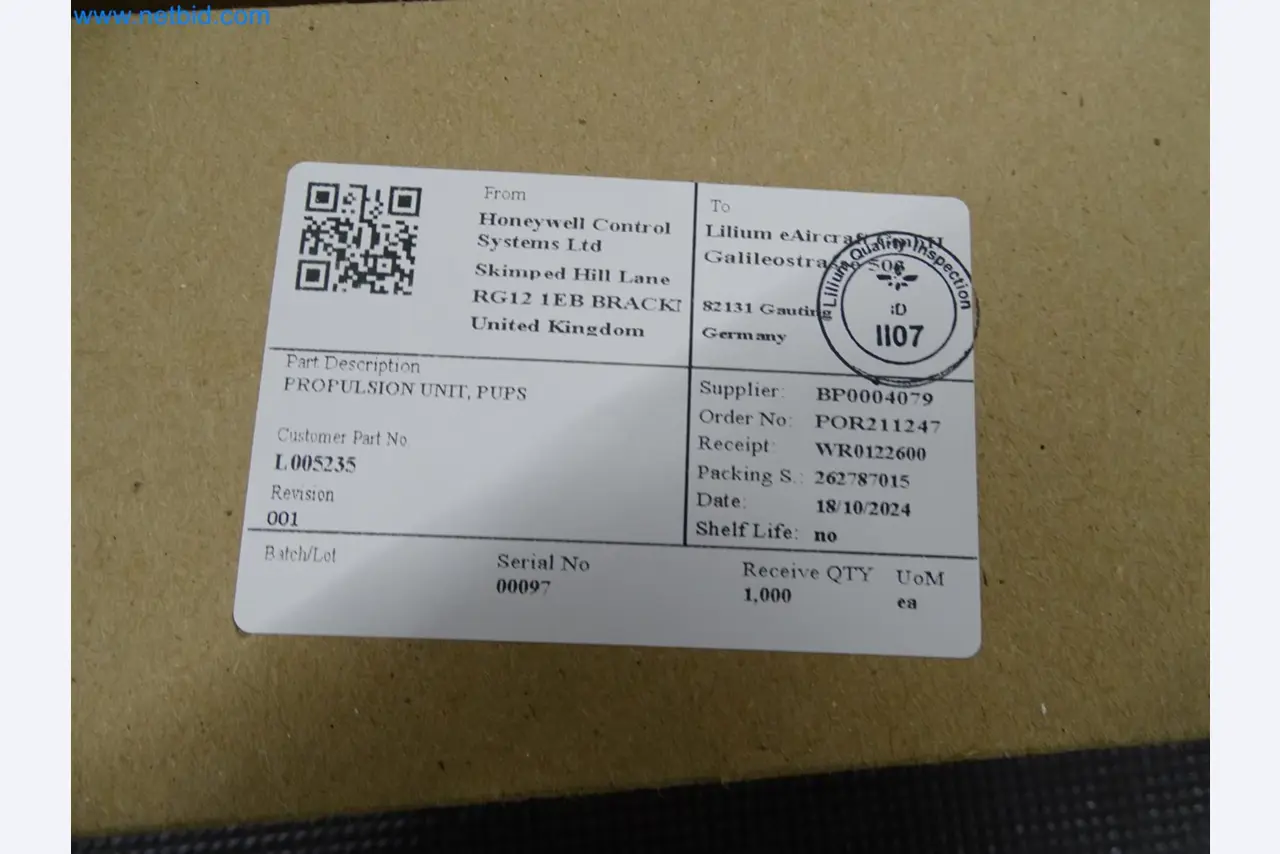 LILIUM eAircraft GmbH / LILIUM GmbH; machines, test systems and operating equipment for the production of eVTOLs-6