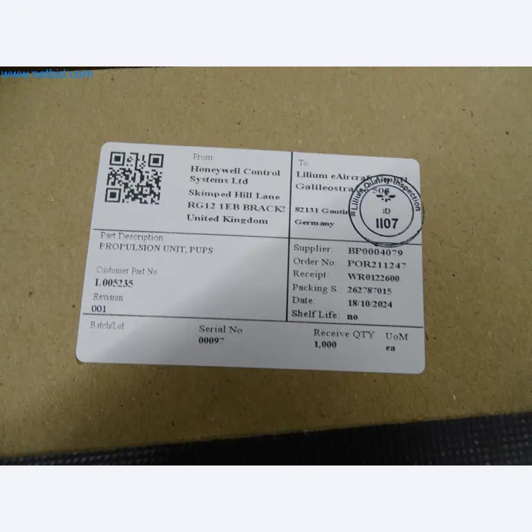 LILIUM eAircraft GmbH / LILIUM GmbH; machines, test systems and operating equipment for the production of eVTOLs-6