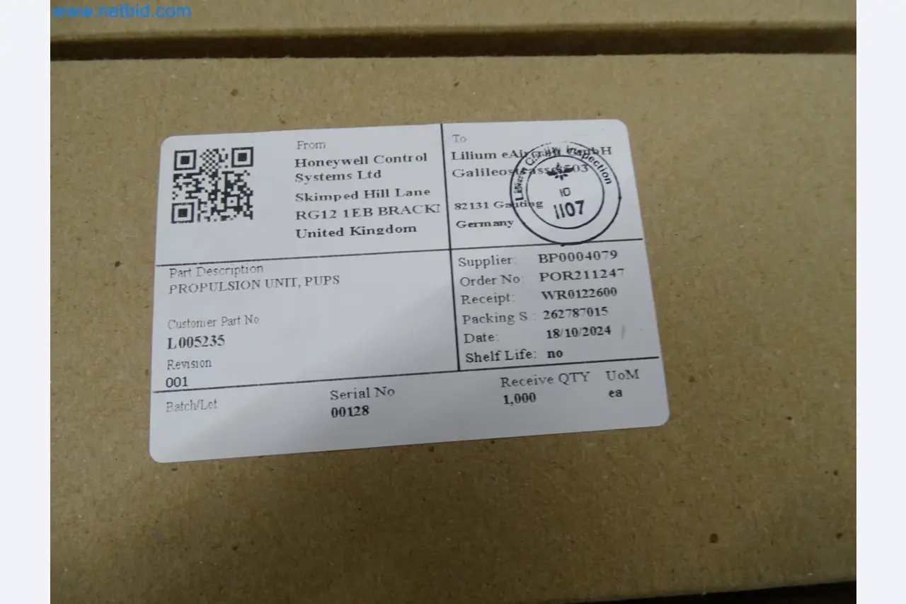 LILIUM eAircraft GmbH / LILIUM GmbH; machines, test systems and operating equipment for the production of eVTOLs-7