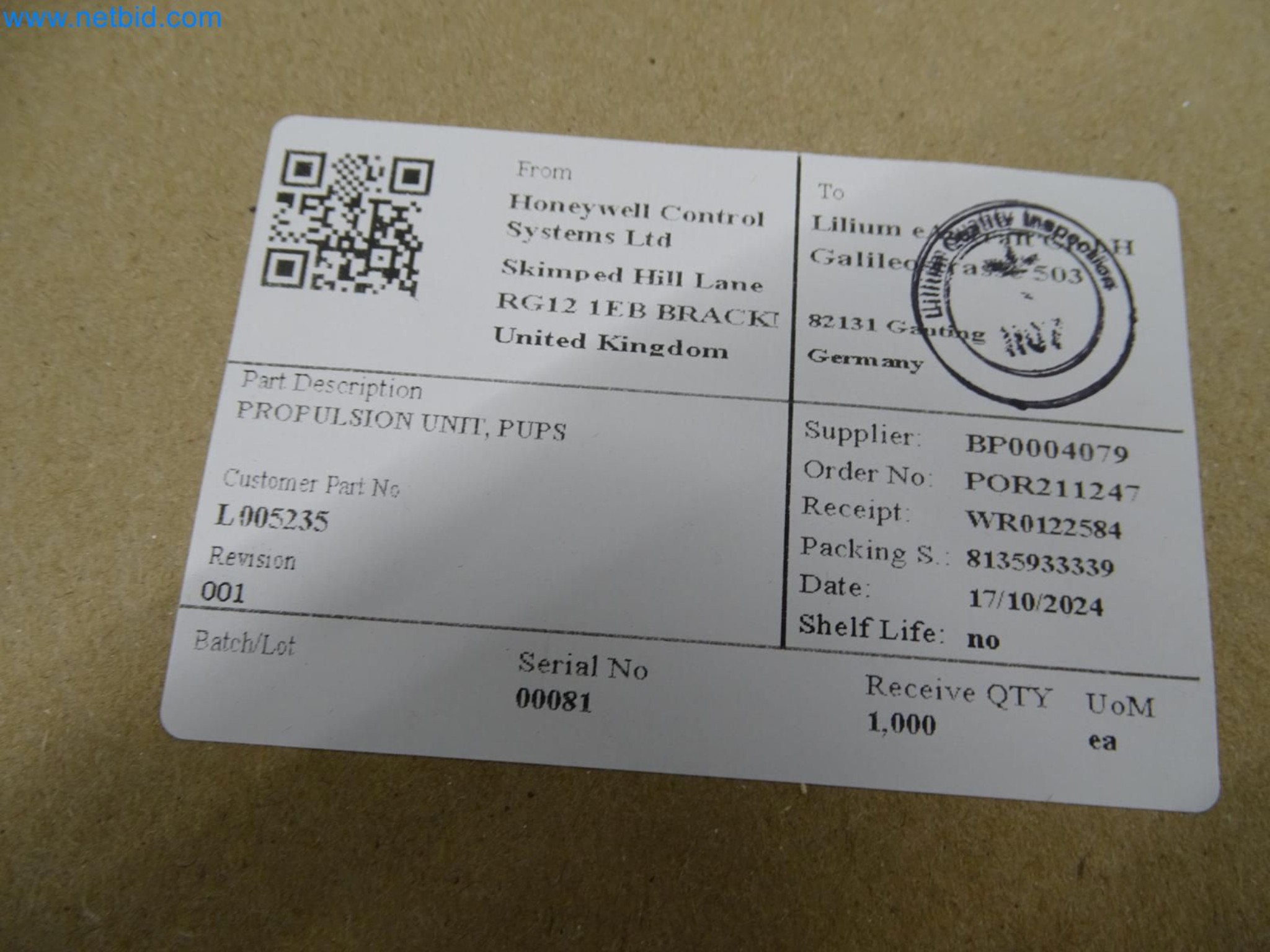 LILIUM eAircraft GmbH / LILIUM GmbH; machines, test systems and operating equipment for the production of eVTOLs-9