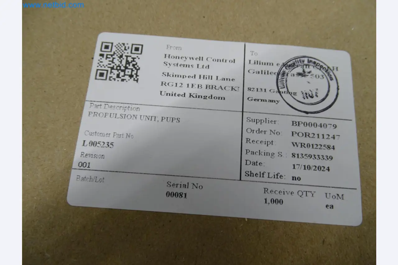 LILIUM eAircraft GmbH / LILIUM GmbH; machines, test systems and operating equipment for the production of eVTOLs-9