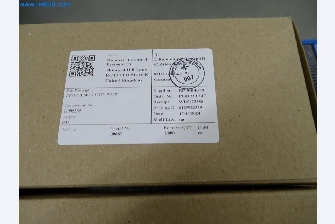 LILIUM eAircraft GmbH / LILIUM GmbH; machines, test systems and operating equipment for the production of eVTOLs-9