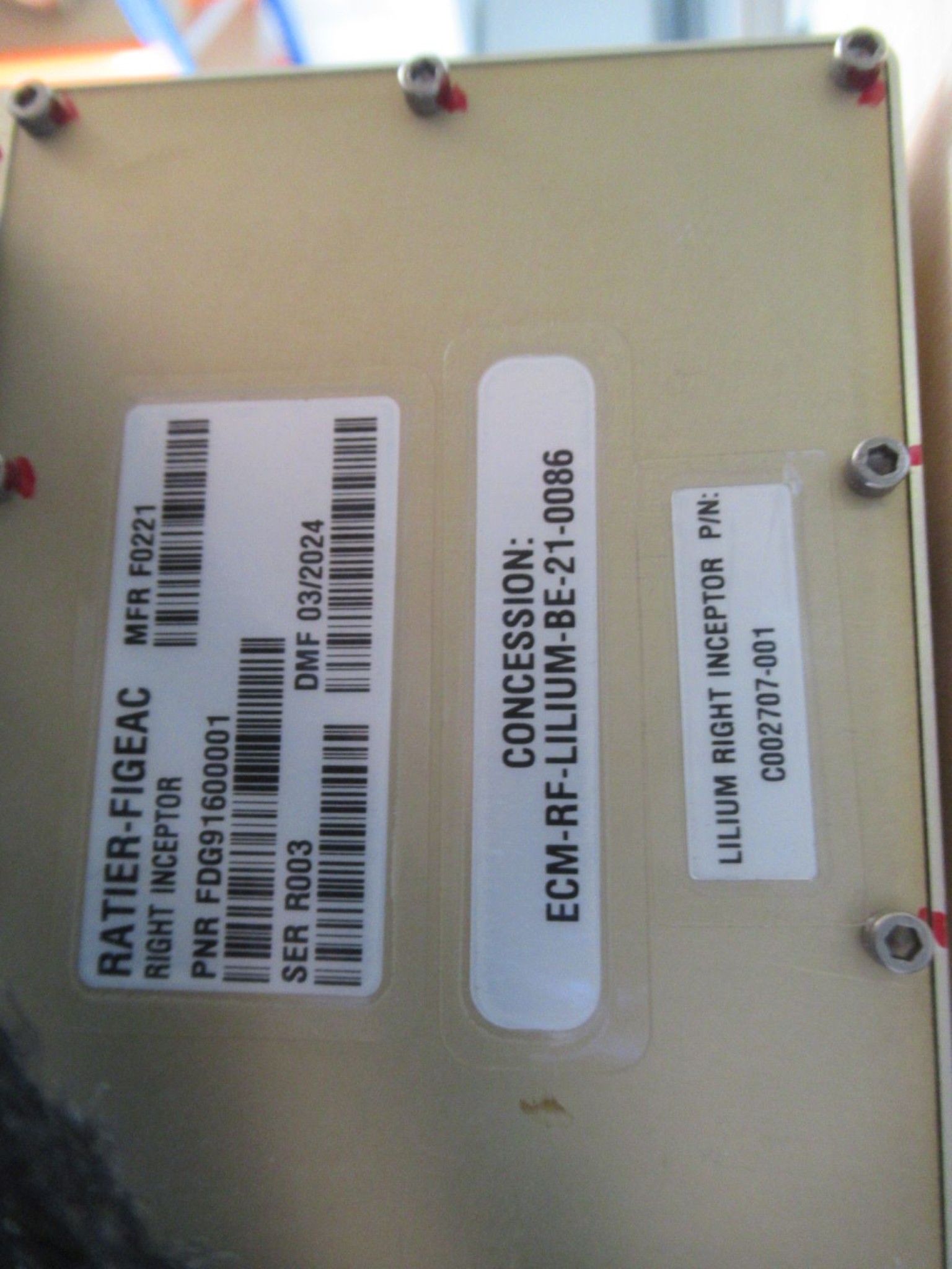 LILIUM eAircraft GmbH / LILIUM GmbH; technical equipment, avionics inventory, spare parts, and operating supplies for the manufacture of eVTOLs-4