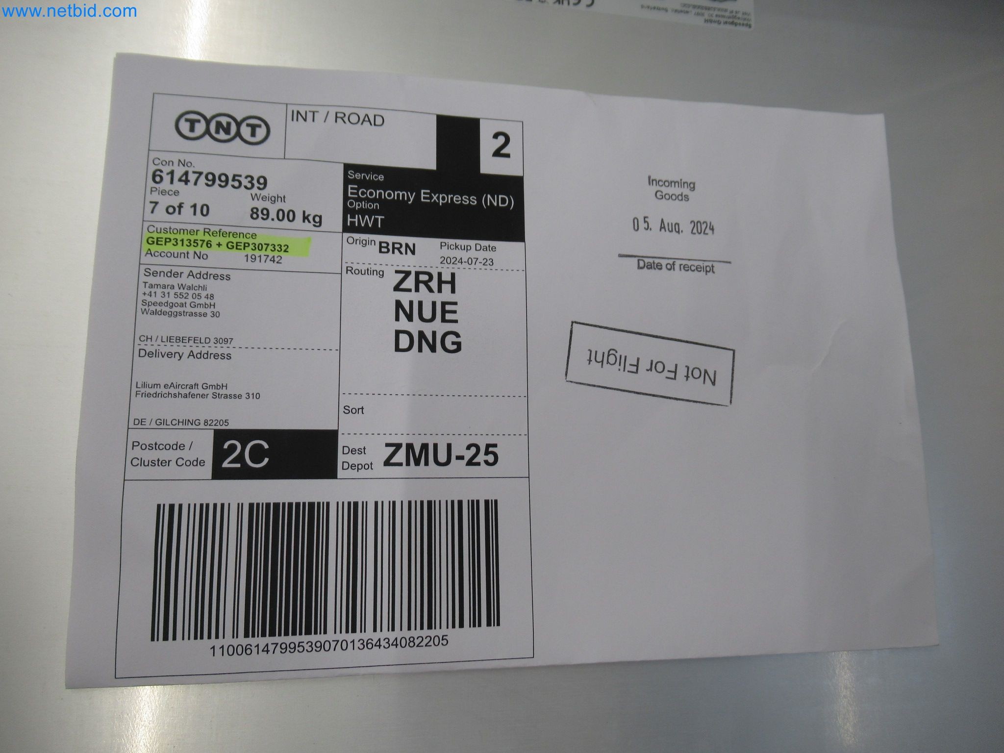 LILIUM eAircraft GmbH / LILIUM GmbH; machines, test systems and operating equipment for the production of eVTOLs-7