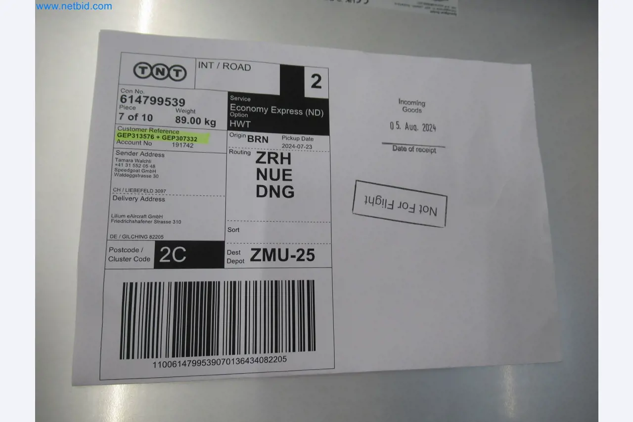 LILIUM eAircraft GmbH / LILIUM GmbH; machines, test systems and operating equipment for the production of eVTOLs-7