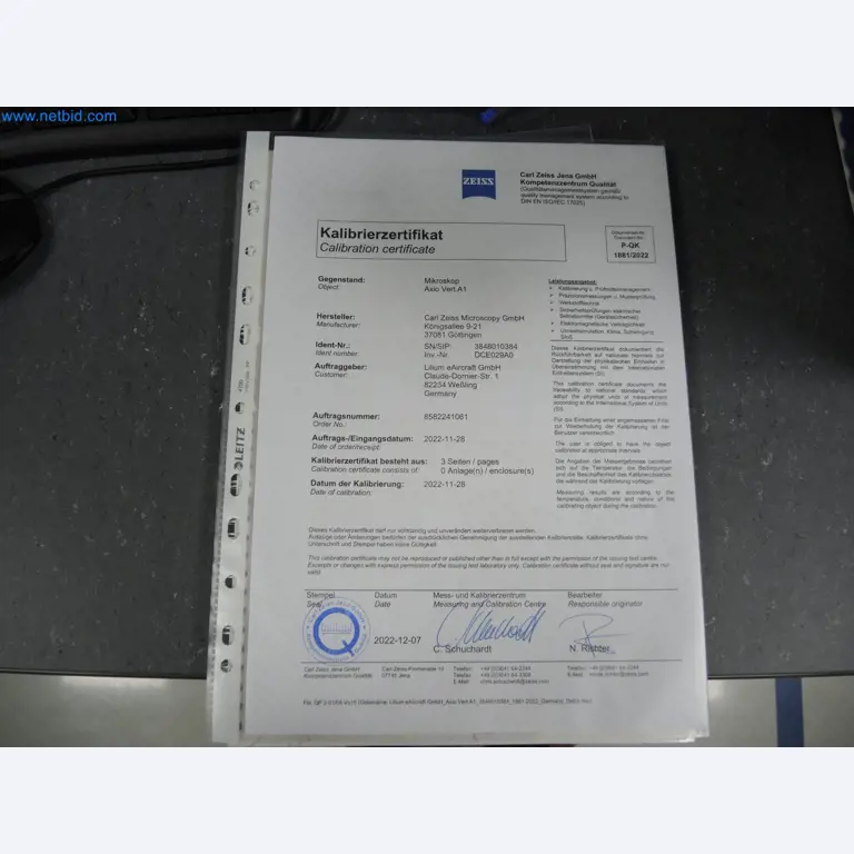 LILIUM eAircraft GmbH / LILIUM GmbH; machines, test systems and operating equipment for the production of eVTOLs-15