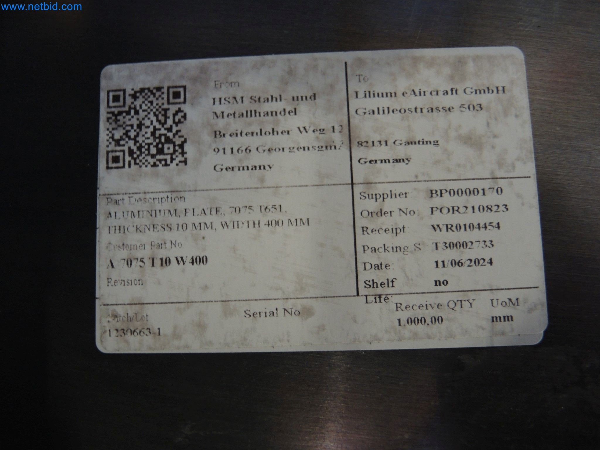 LILIUM eAircraft GmbH / LILIUM GmbH; stroji, preskusni sistemi in delovna oprema za proizvodnjo eVTOL-36