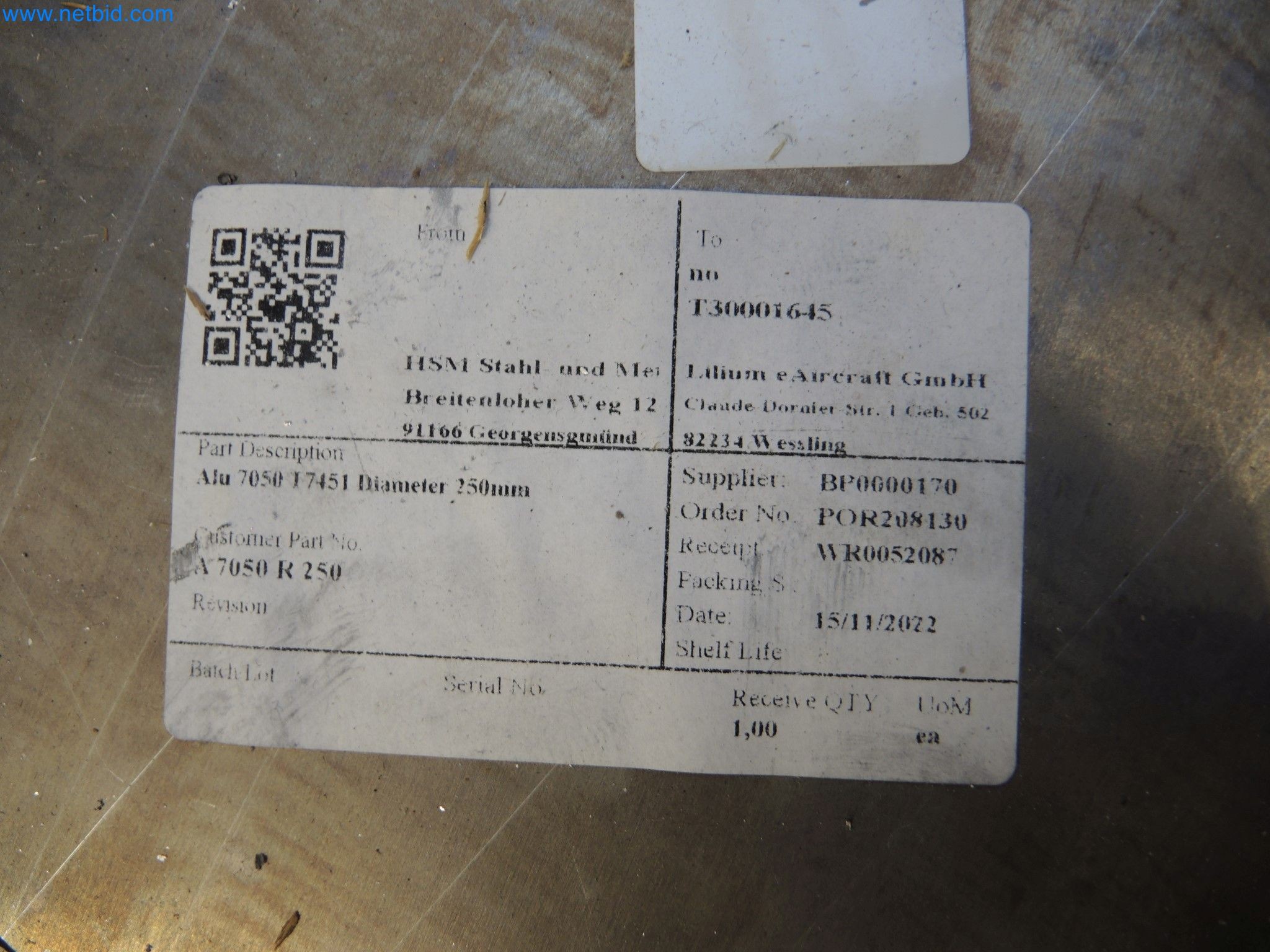 LILIUM eAircraft GmbH / LILIUM GmbH; stroji, preskusni sistemi in delovna oprema za proizvodnjo eVTOL-6