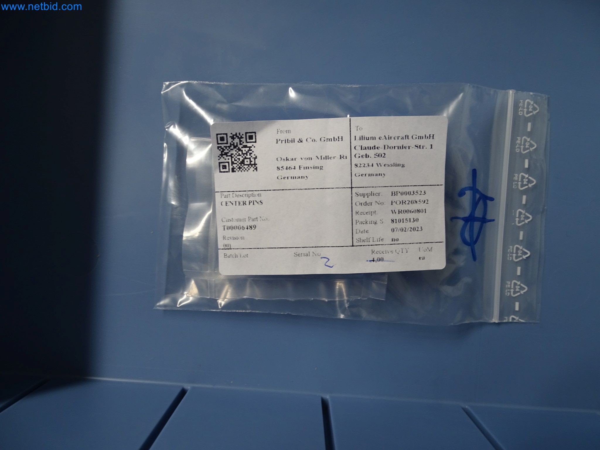 LILIUM eAircraft GmbH / LILIUM GmbH; wyposażenie techniczne, zapasy awioniki, części zamienne i sprzęt operacyjny do produkcji eVTOLs-3