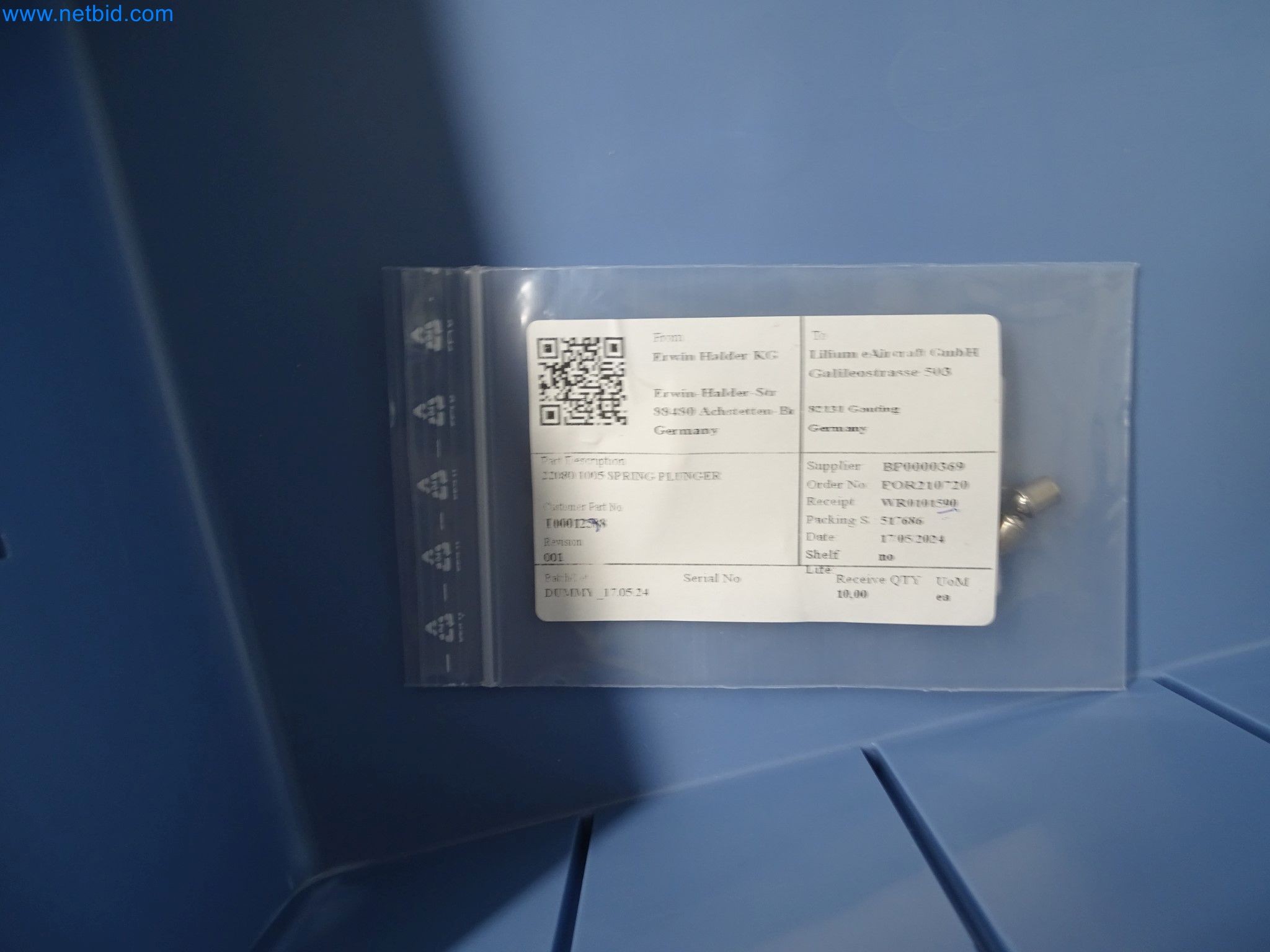 LILIUM eAircraft GmbH / LILIUM GmbH; technische Anlagen, Avionik-Warenbestände, Ersatzteile und Betriebsausstattungen zur Herstellung von eVTOL-15