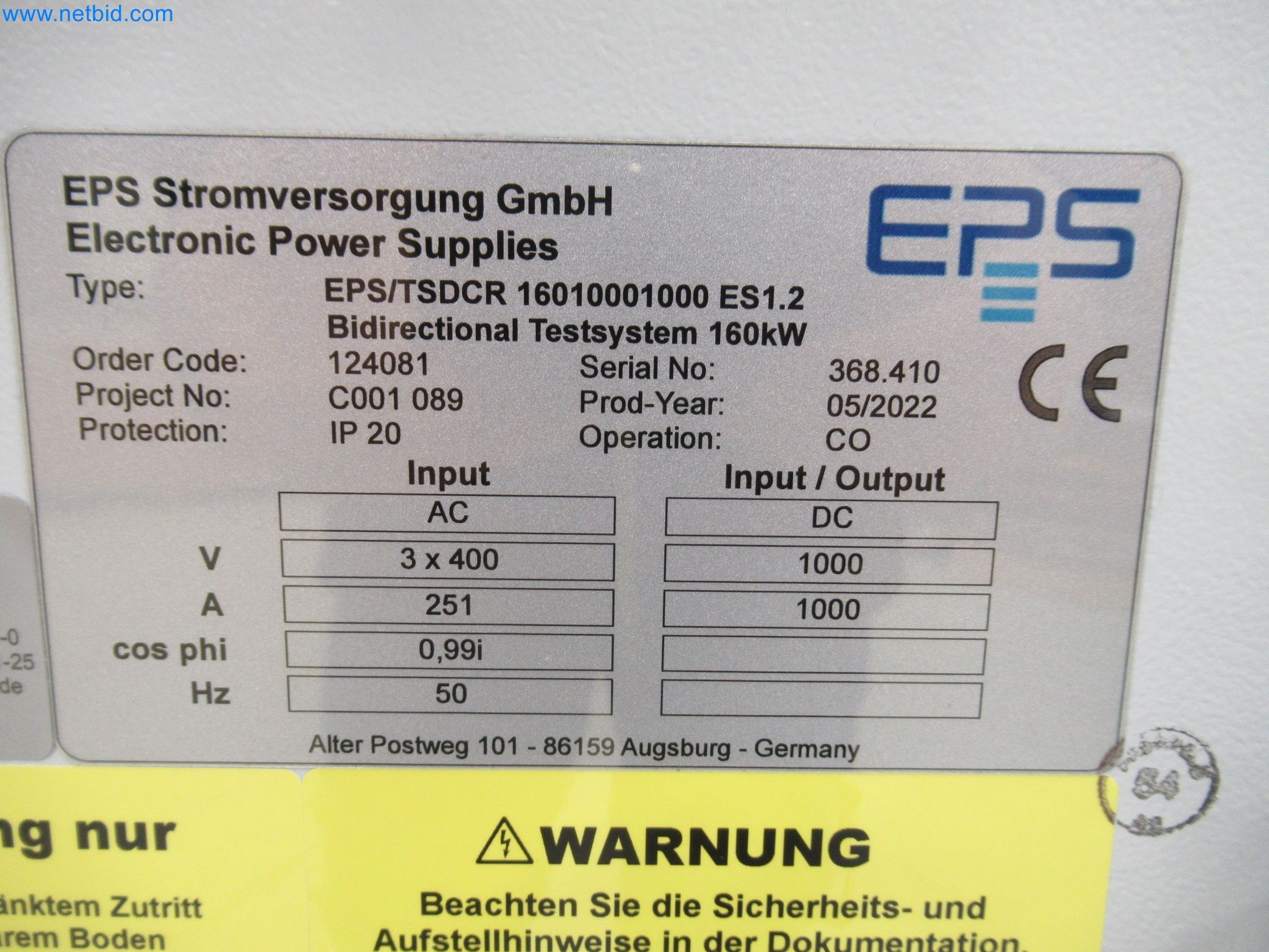 LILIUM eAircraft GmbH / LILIUM GmbH; Maschinen, Testanlagen und Betriebsausstattungen zur Herstellung von eVTOL -28
