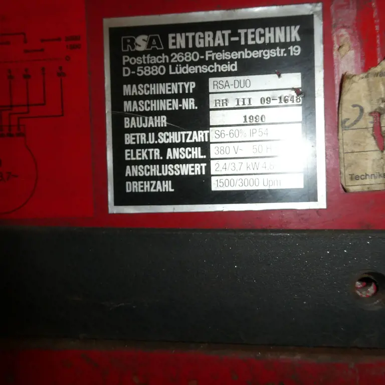 Deburring machine RSA Duo