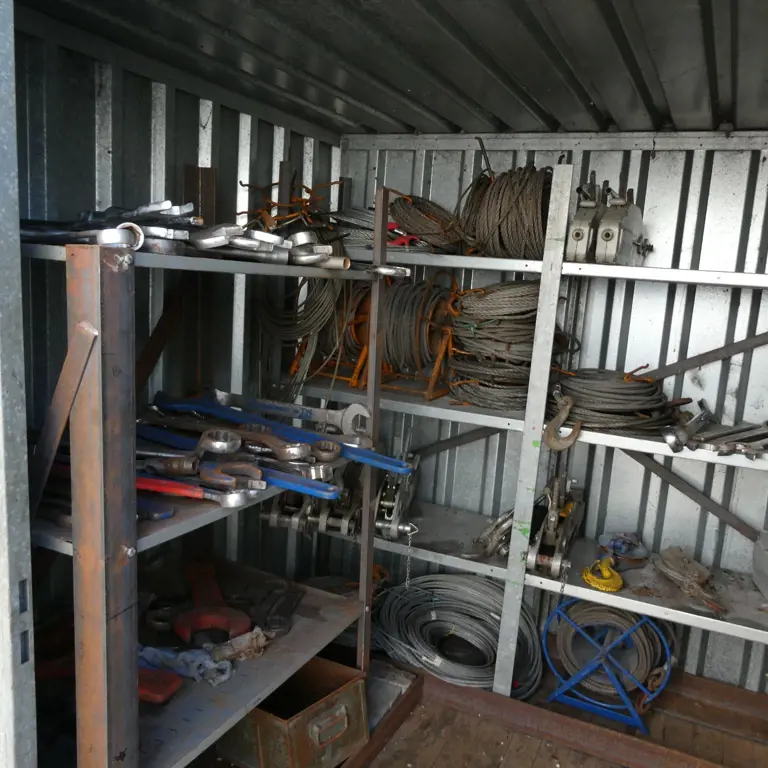 4 Materiaal container