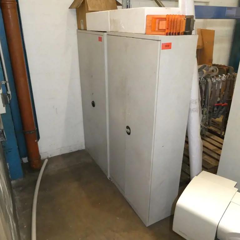2 Sheet metal cabinets