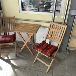 2 Chaises pliantes en bois