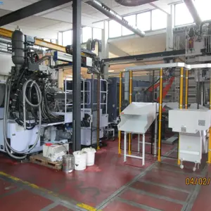 Magnesium injection molding cell (thixomoulding) JSW JLM850-MGIIe