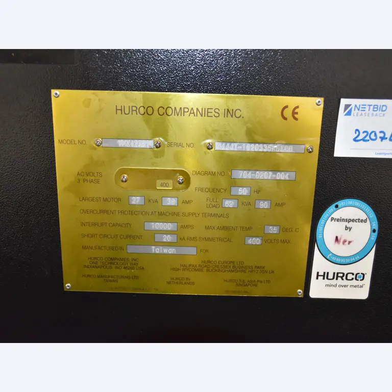 HURCO 5-axis machining center-8