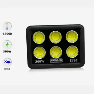 6 LED-Breitstrahler 300W - 6500K kaltweiß - Wasserdicht IP65 Venus Breitstrahler