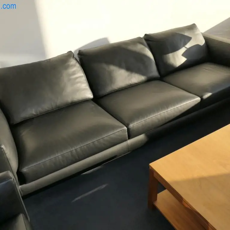 3-seater leather sofa
