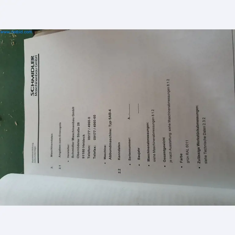 Holzbearbeitende- und metallbearbeitende Maschinen und Warenlager eines Fertighausherstellers -10